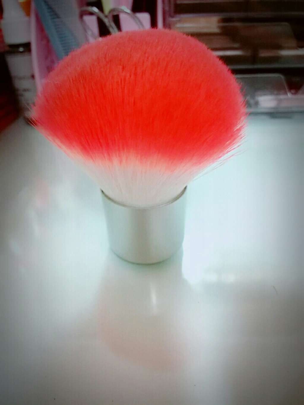 春姫 カブキフェイスブラシ/DAISO/メイクブラシを使ったクチコミ(1枚目)