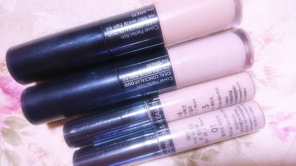 カバーパーフェクション アイディールコンシーラー デュオ/the SAEM/スティックコンシーラーを使ったクチコミ（1枚目）