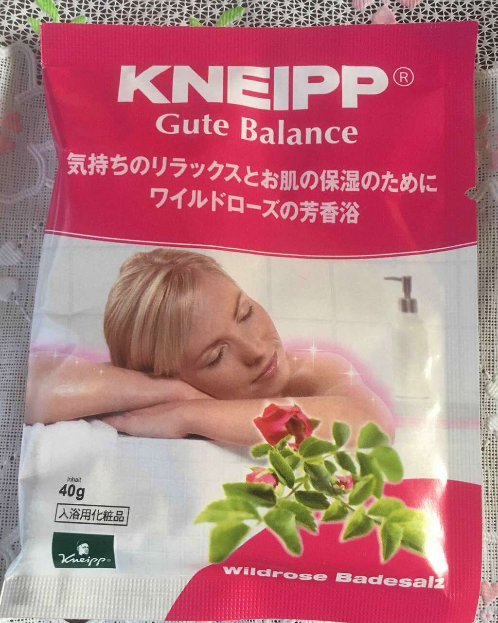 クナイプ グーテバランス バスソルト ワイルドローズの香り/クナイプ/入浴剤を使ったクチコミ(1枚目)