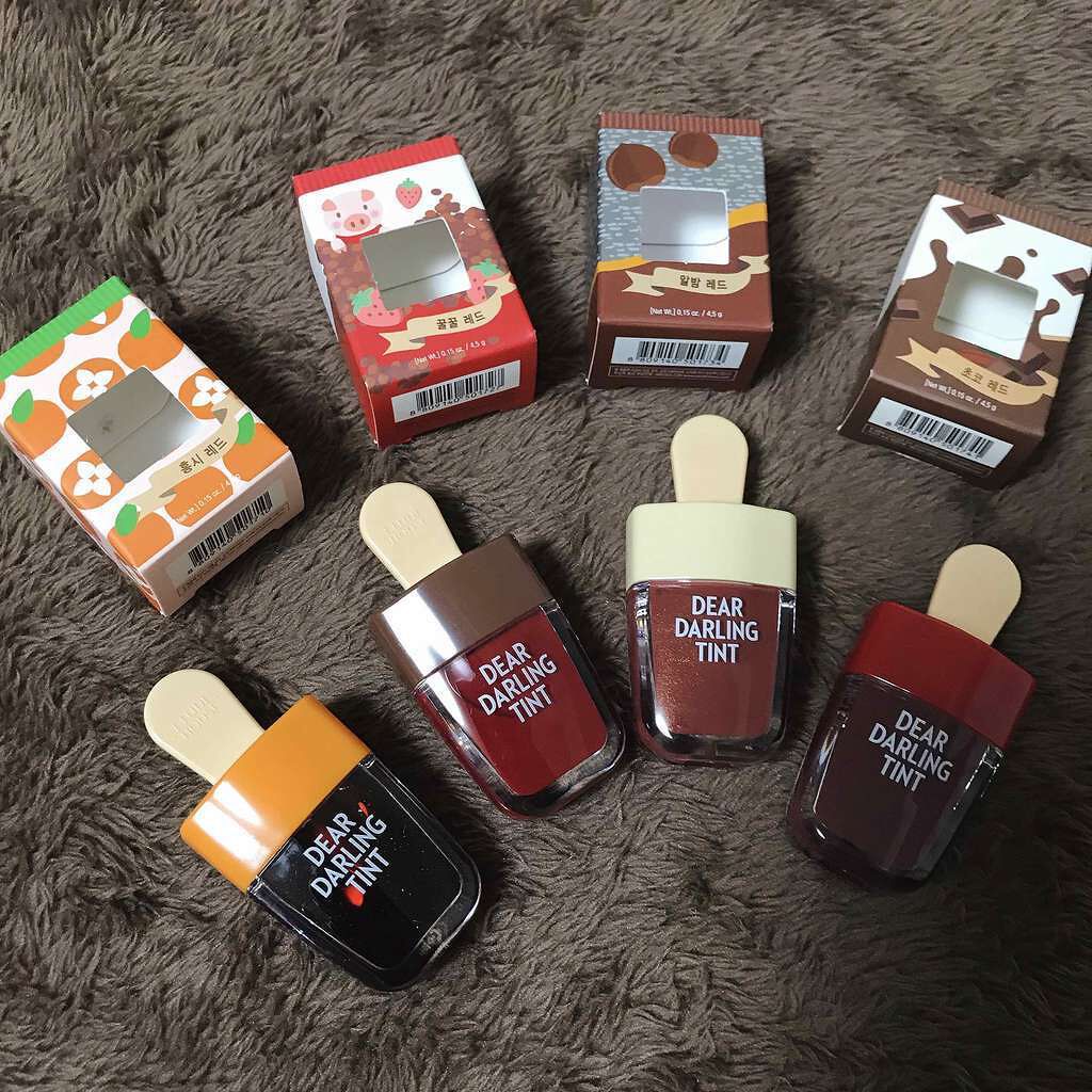 ディアダーリン ウォータージェルティント (アイスティント)/ETUDE/口紅を使ったクチコミ(2枚目)