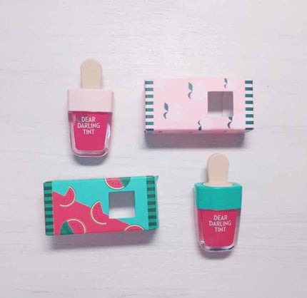 ディアダーリン ウォータージェルティント (アイスティント)/ETUDE/口紅を使ったクチコミ(1枚目)