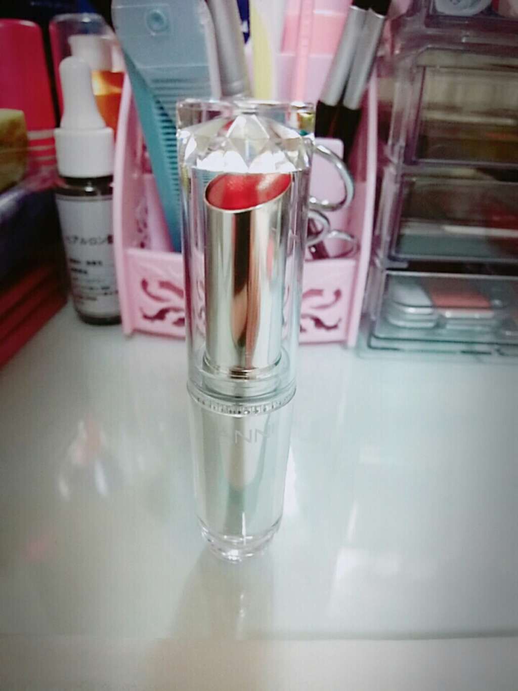 ラスティンググロスリップ/CEZANNE/口紅を使ったクチコミ（1枚目）