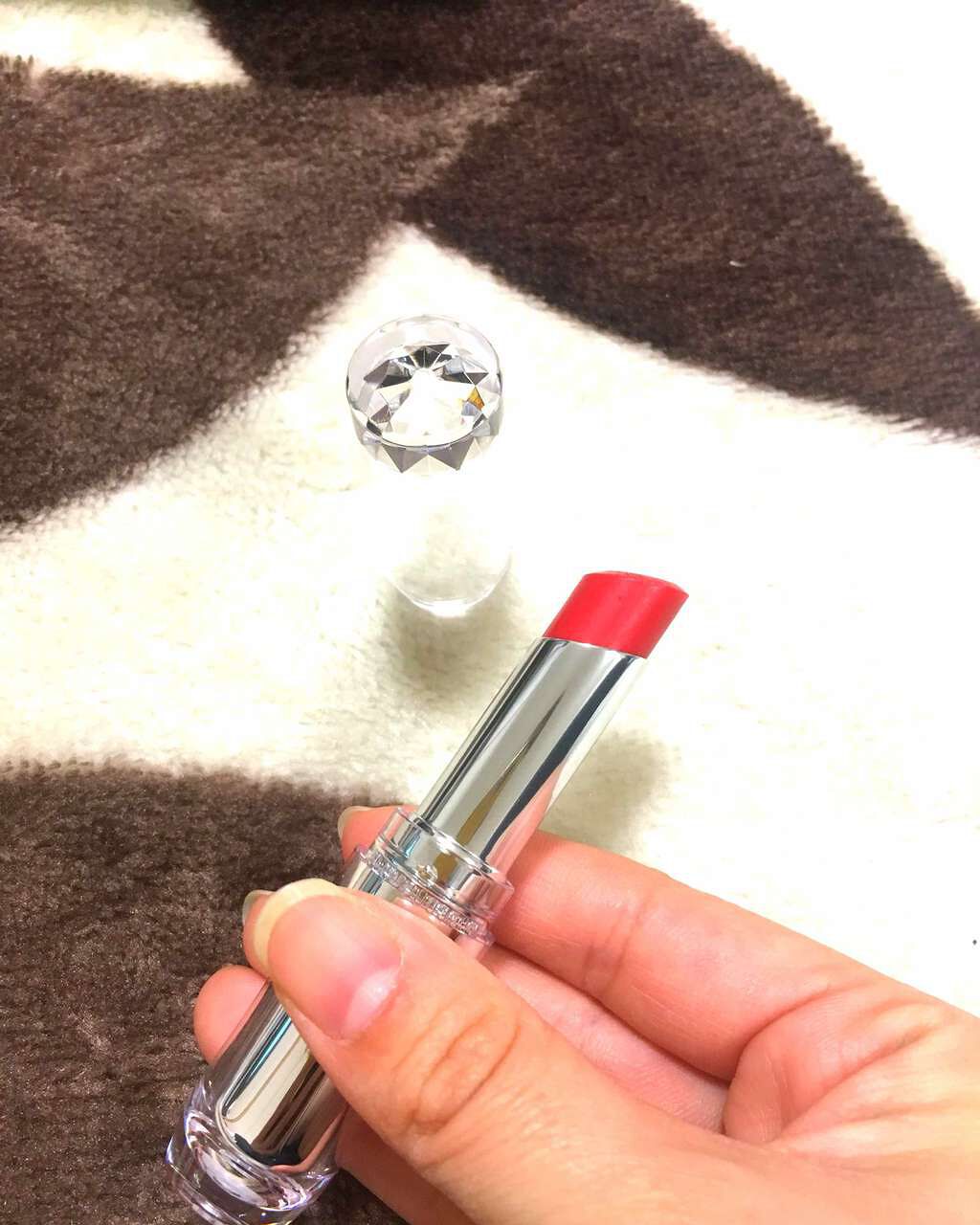 ラスティンググロスリップ/CEZANNE/口紅を使ったクチコミ(1枚目)