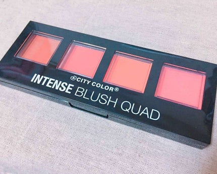 INTENSE BLUSH QUAD /City Cosmetics/パウダーチークを使ったクチコミ(1枚目)