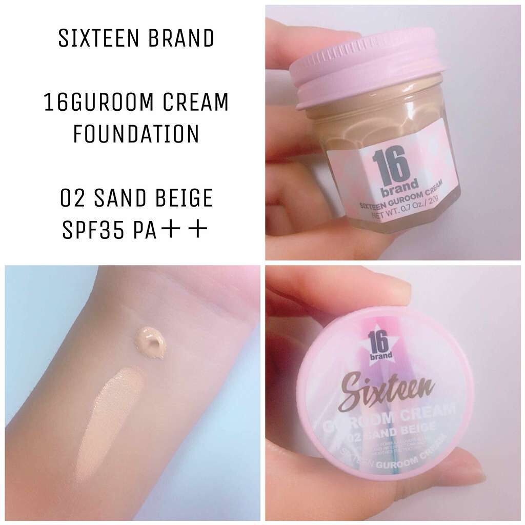 クリームファンデーション/16BRAND/クリーム・エマルジョンファンデーションを使ったクチコミ(2枚目)