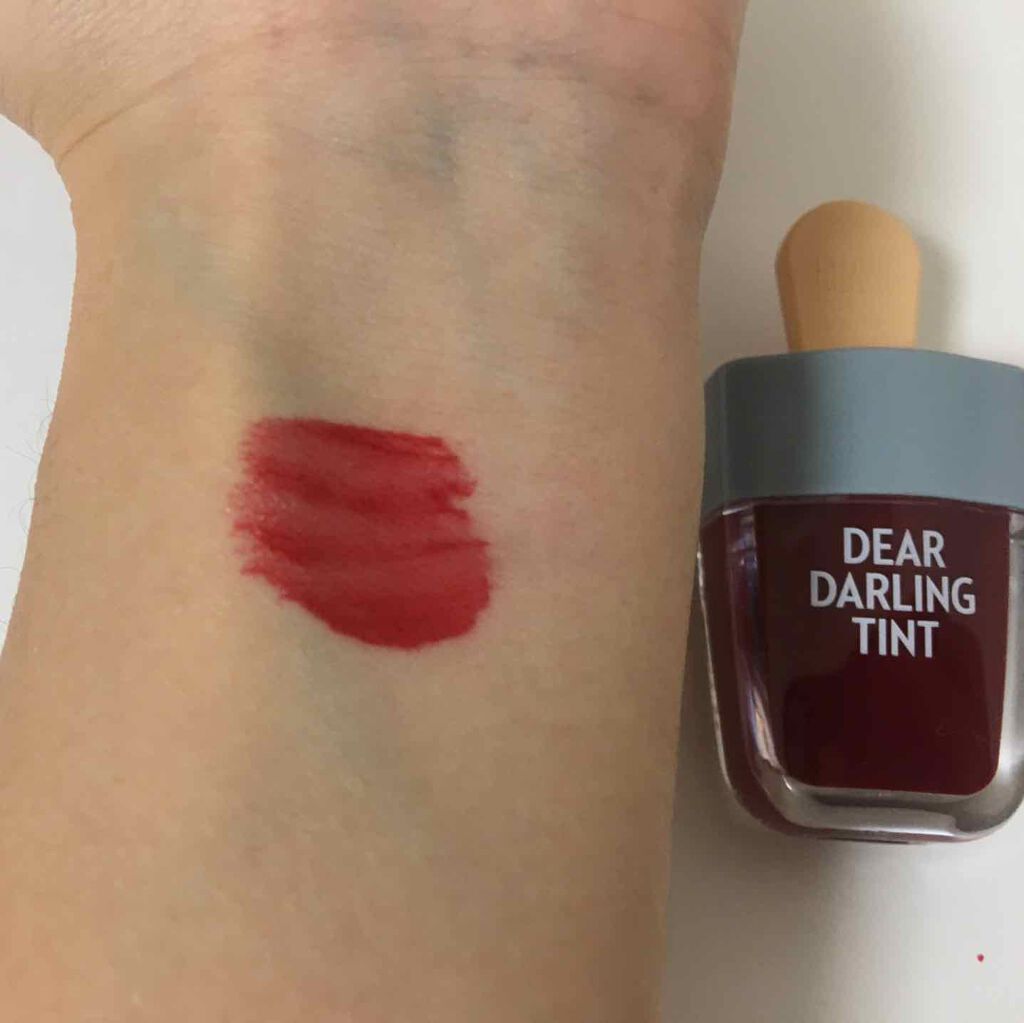 ディアダーリン ウォータージェルティント （アイスティント）/ETUDE/口紅を使ったクチコミ（2枚目）