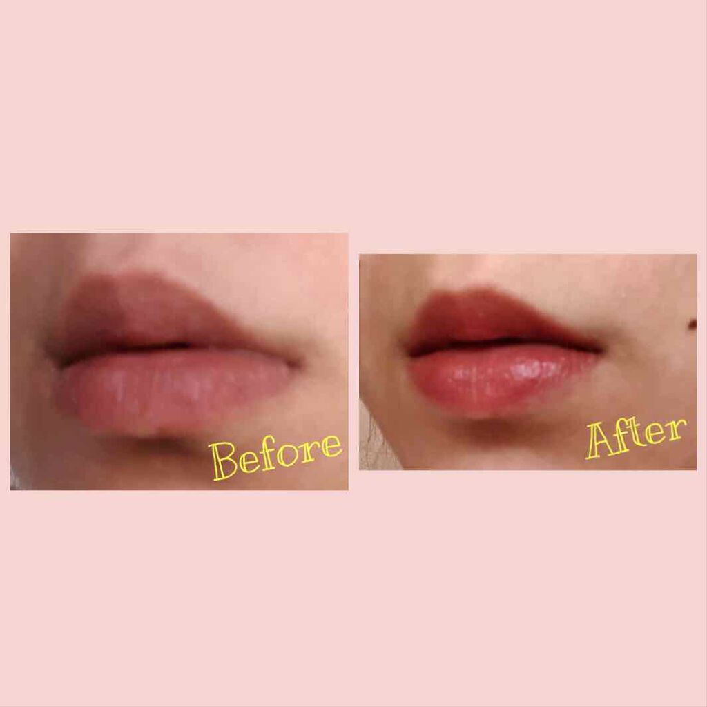 ラスティンググロスリップ/CEZANNE/口紅を使ったクチコミ(4枚目)