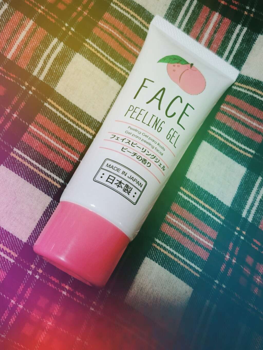 フェイスピーリングジェル ピーチの香り/DAISO/ピーリングを使ったクチコミ(1枚目)