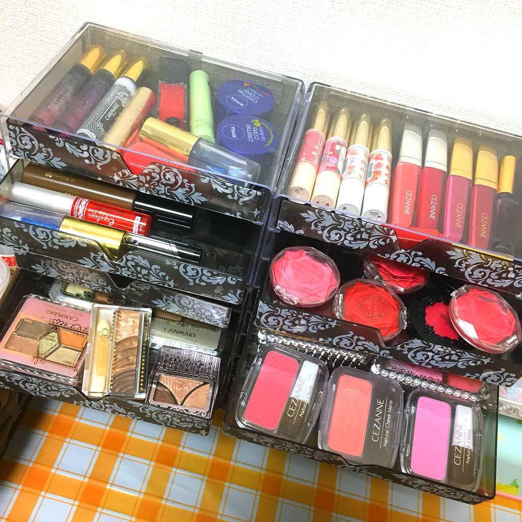 3段式クリアーケース/DAISO/その他化粧小物を使ったクチコミ(3枚目)