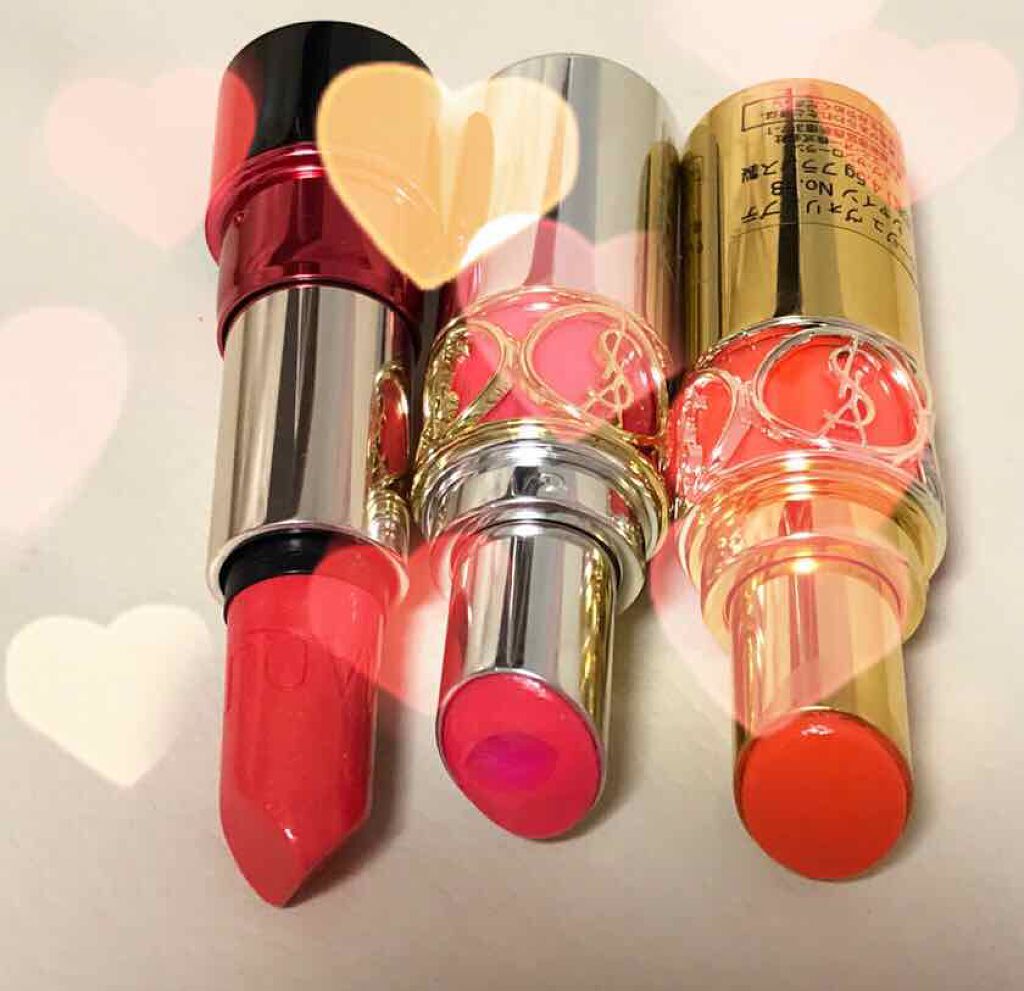 ルージュ ヴォリュプテ シャイン/YVES SAINT LAURENT BEAUTE/口紅を使ったクチコミ（2枚目）