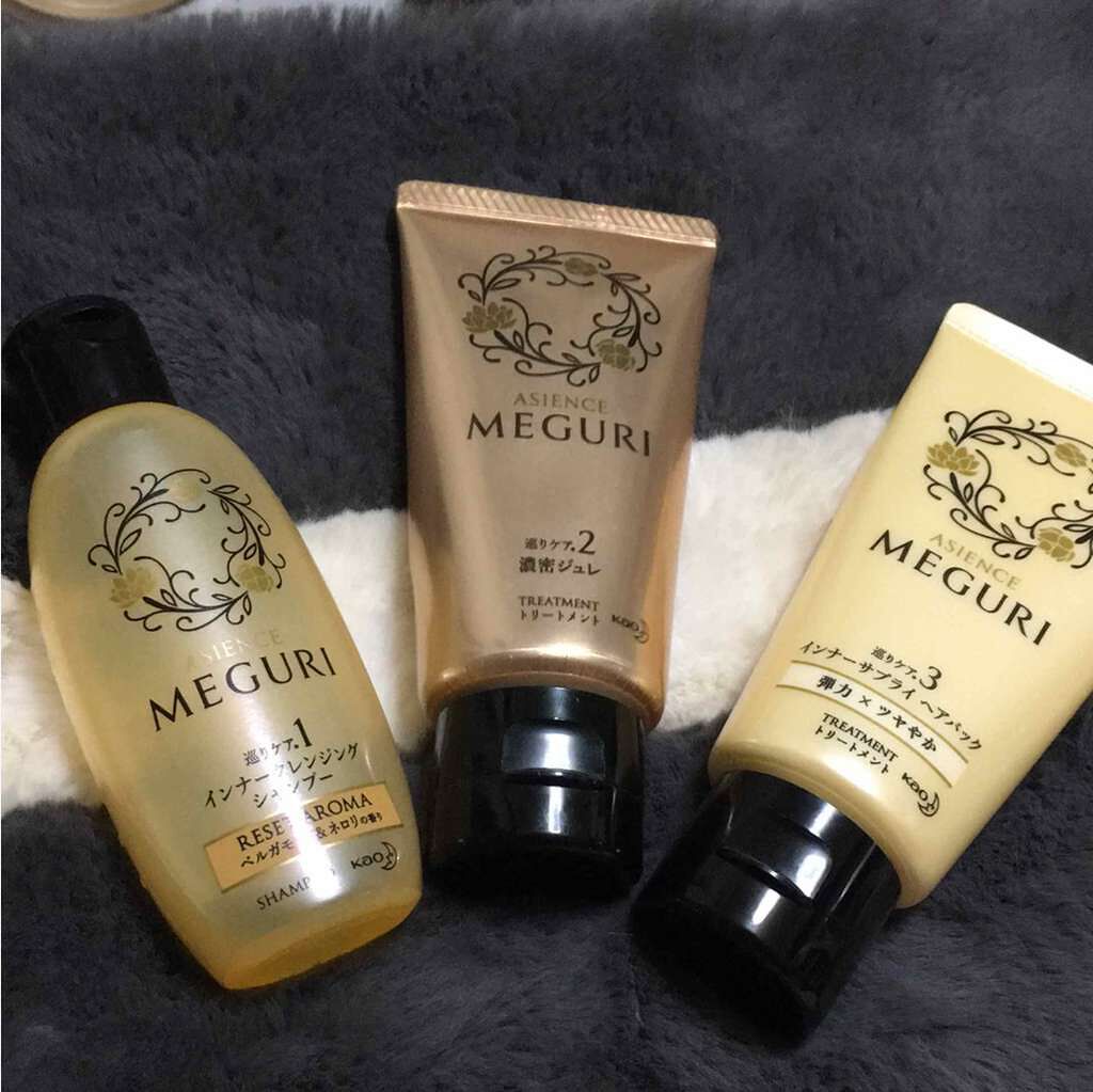 ASIENCE MEGURI インナーサプライヘアパック 弾力感のあるツヤやかな仕上がり/アジエンス/ヘアマスク・ヘアパックを使ったクチコミ(1枚目)