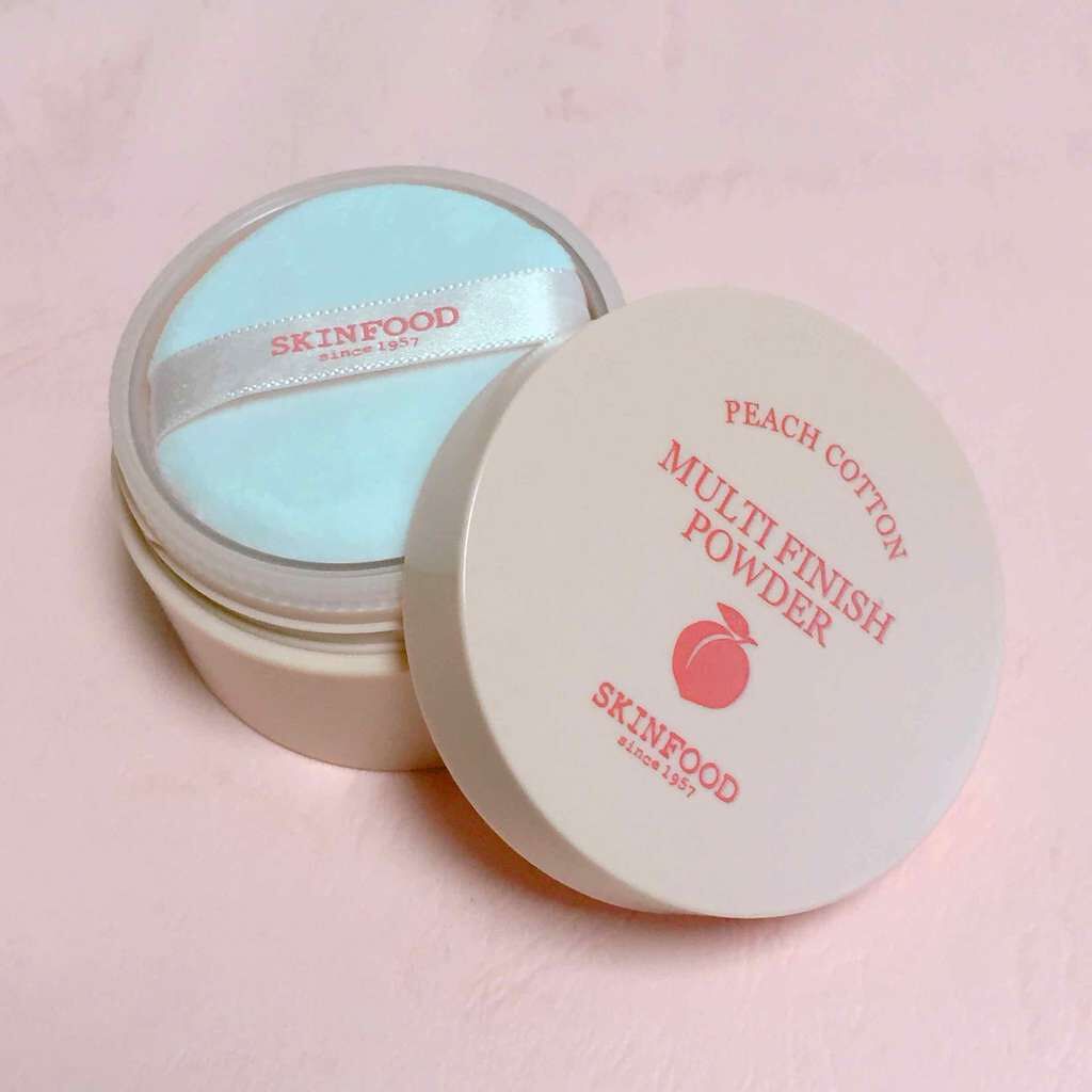 ピーチコットン マルチフィニッシュパウダー/SKINFOOD/ルースパウダーを使ったクチコミ(2枚目)