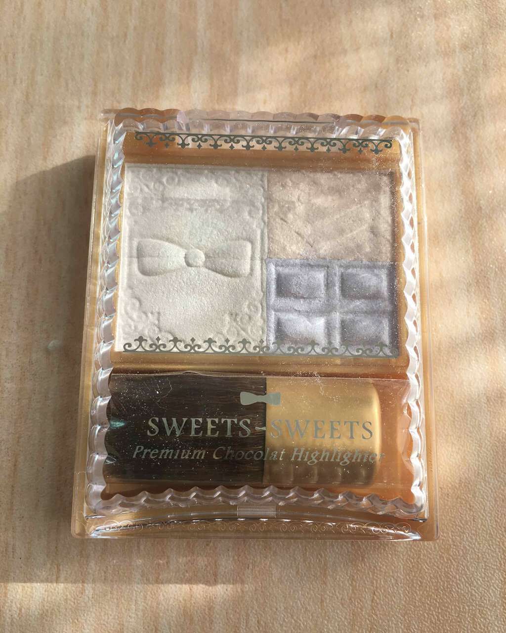 プレミアムショコラハイライター/スウィーツ スウィーツ/パウダーハイライトを使ったクチコミ(1枚目)