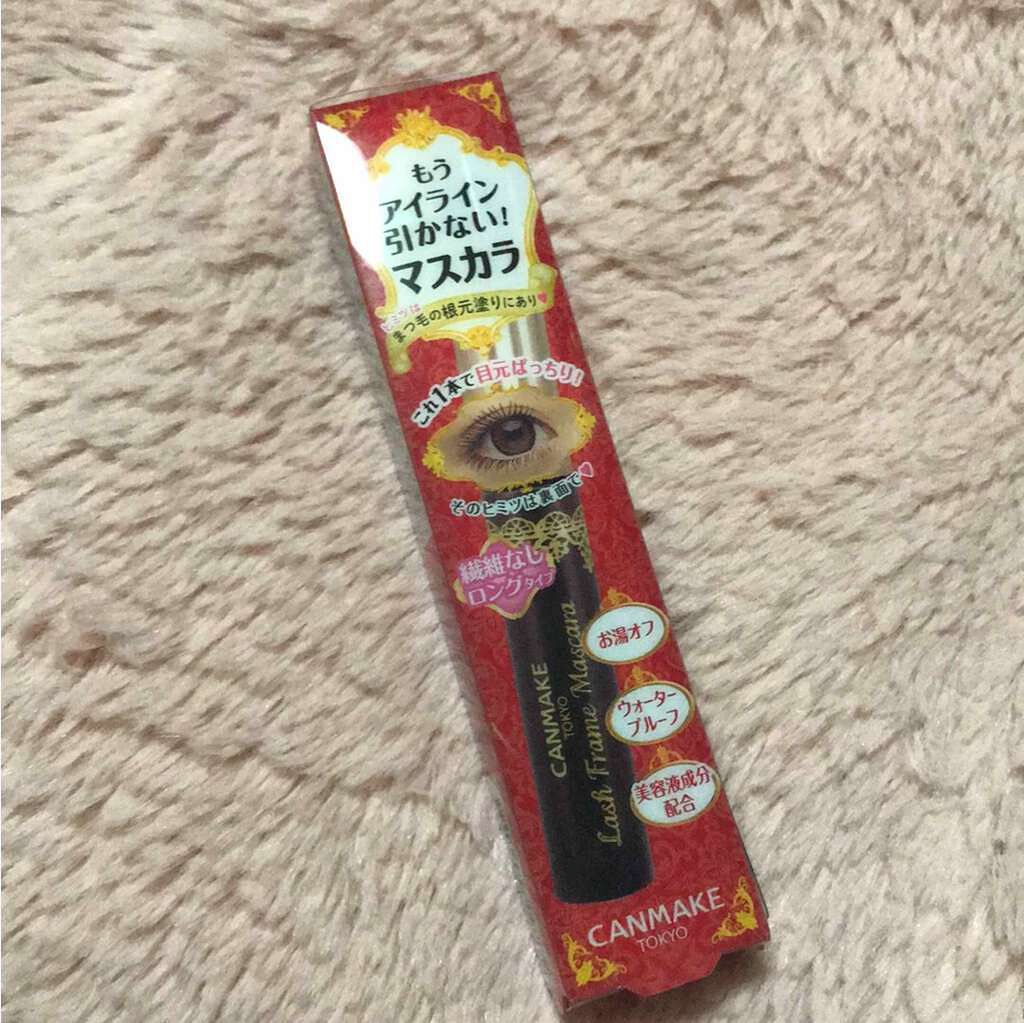 ラッシュフレームマスカラ 01 ナチュラルブラック/キャンメイク/マスカラを使ったクチコミ（1枚目）