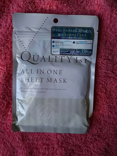 オールインワンシートマスク ホワイトEX/クオリティファースト/シートマスク・パックを使ったクチコミ（1枚目）