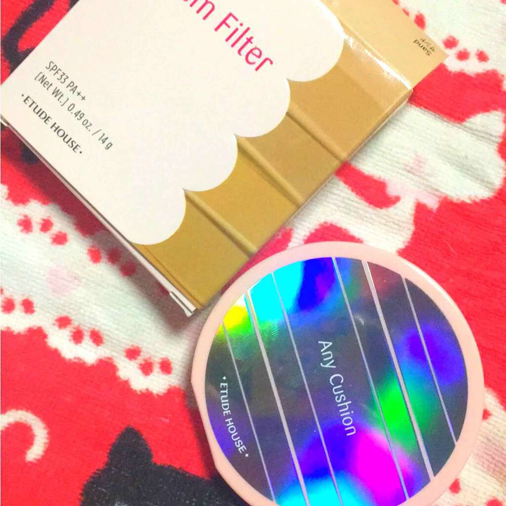 エニークッション オールデイパーフェクト/ETUDE/クッションファンデーションを使ったクチコミ(1枚目)