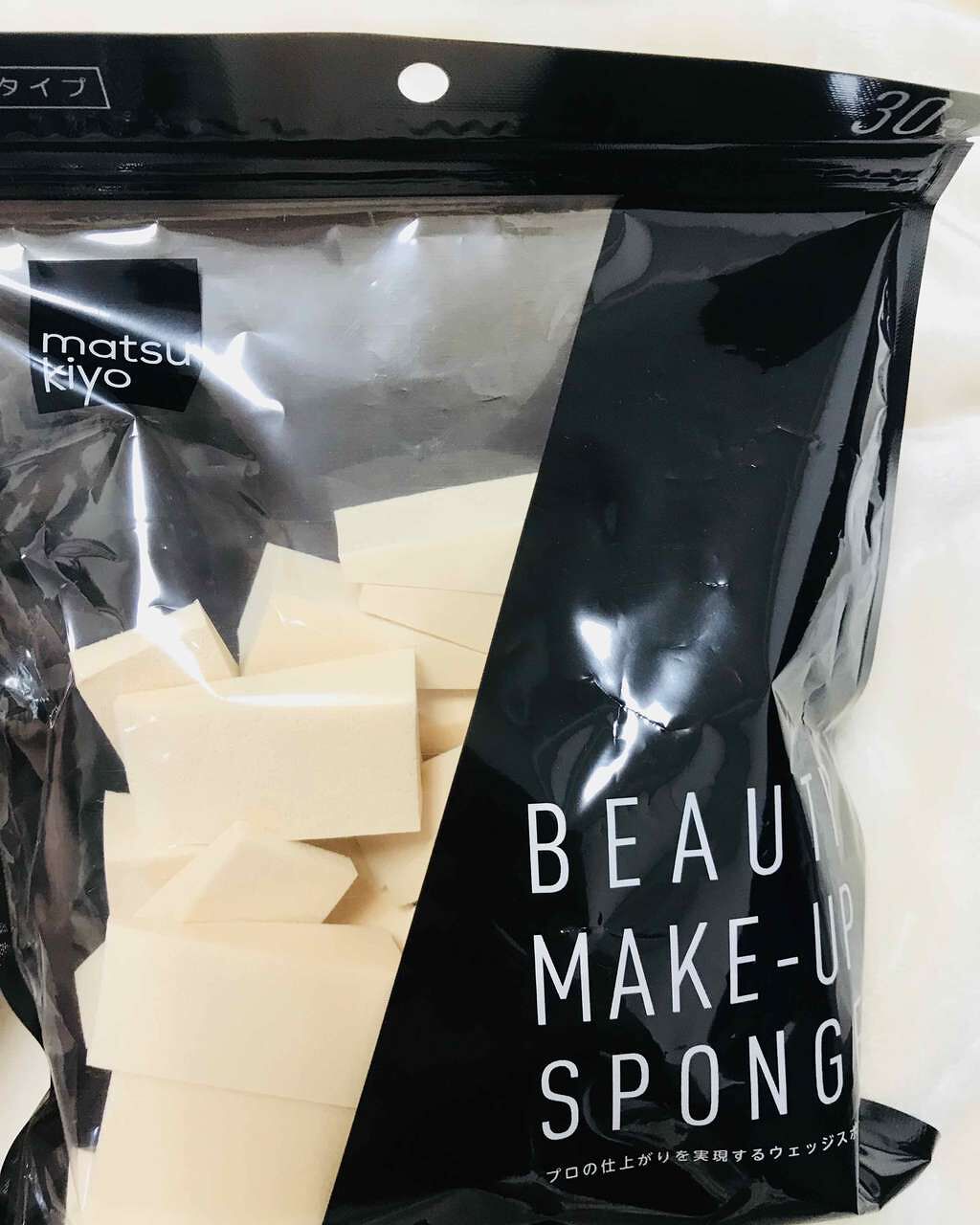 matsukiyo メイクアップスポンジ ウェッジ型/matsukiyo/パフ・スポンジを使ったクチコミ（1枚目）