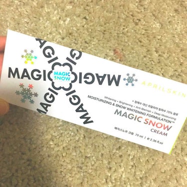 MAGIC SNOW CREAM/APRILSKIN/フェイスクリームを使ったクチコミ（1枚目）