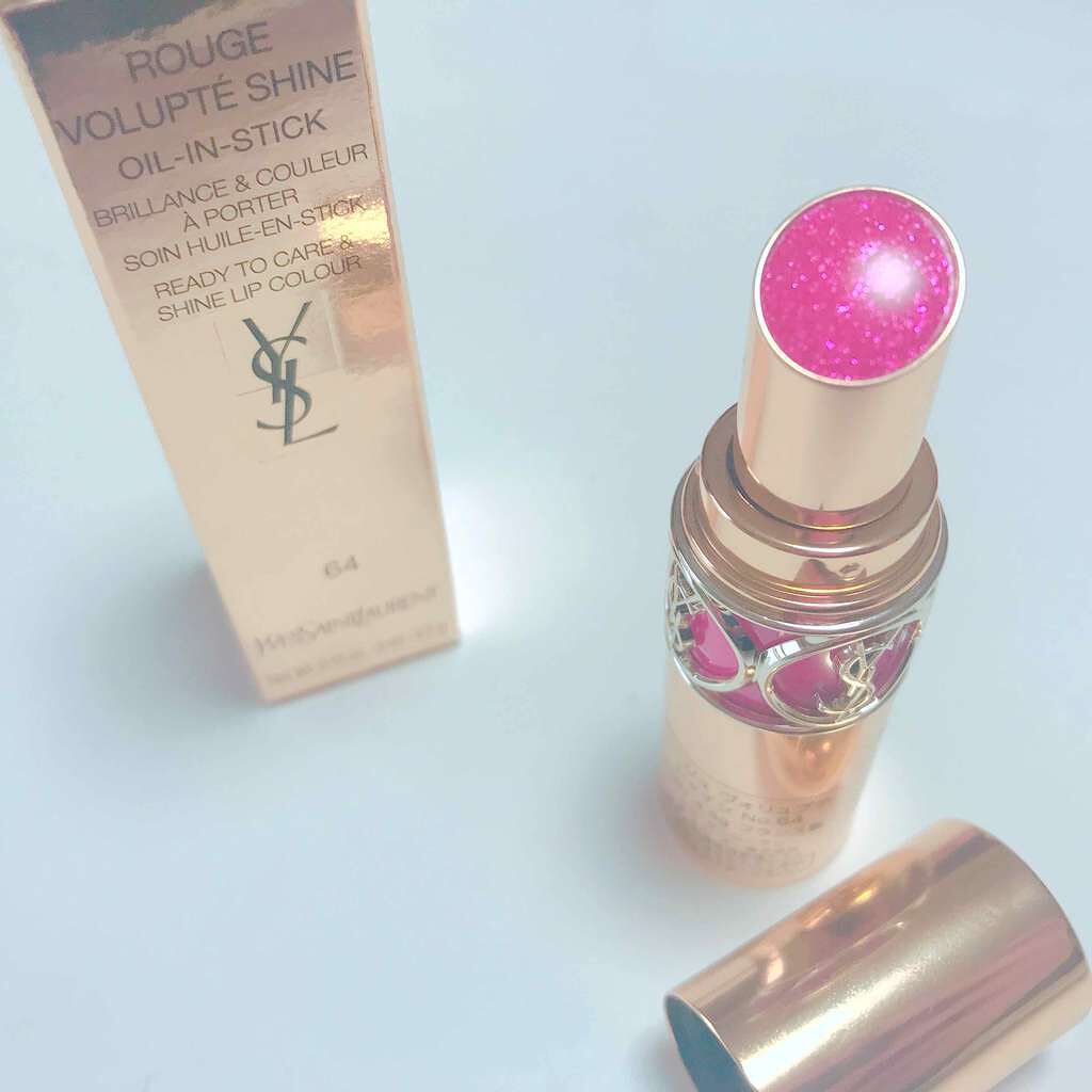 ルージュ ヴォリュプテ シャイン/YVES SAINT LAURENT BEAUTE/口紅を使ったクチコミ(1枚目)