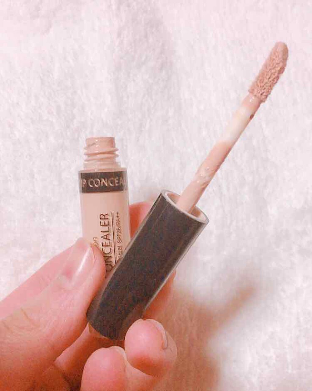 カバーパーフェクション チップコンシーラー/the SAEM/リキッドコンシーラーを使ったクチコミ(2枚目)