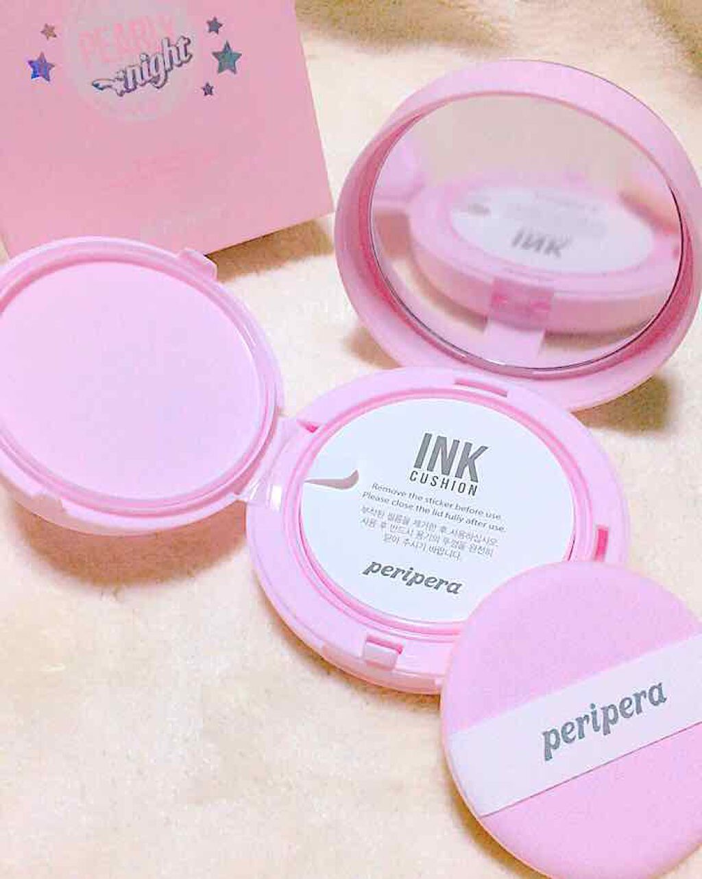 インク ラスティング ピンククッション/PERIPERA/クッションファンデーションを使ったクチコミ(2枚目)
