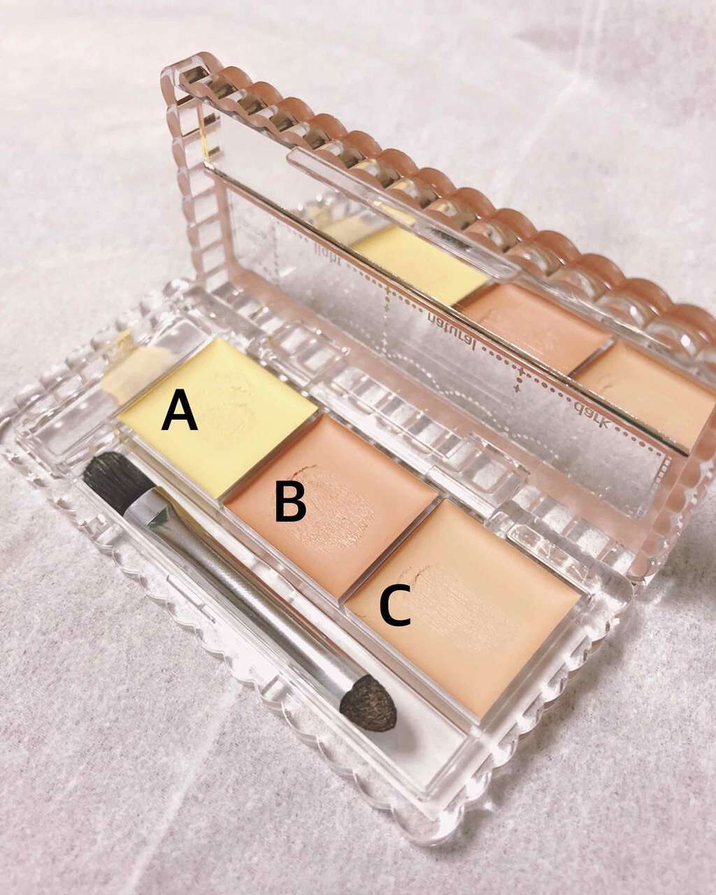 カラーミキシングコンシーラー/キャンメイク/パレットコンシーラーを使ったクチコミ(1枚目)