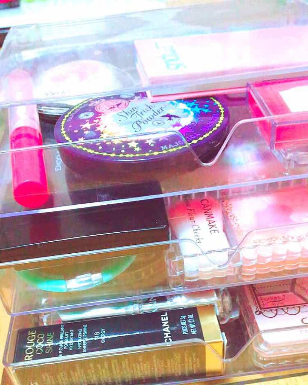 3段式クリアーケース/DAISO/その他化粧小物を使ったクチコミ(1枚目)