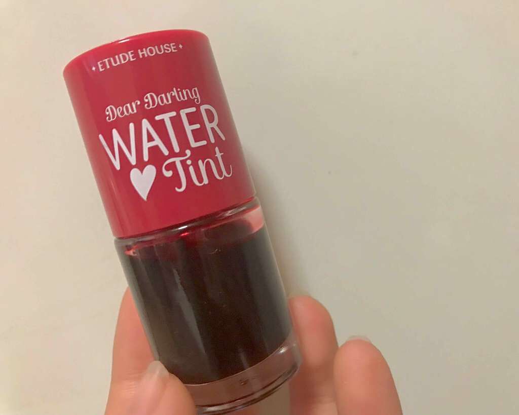 ウォーターティント 01 ストロベリーシロップ/ETUDE/リップグロスを使ったクチコミ（1枚目）