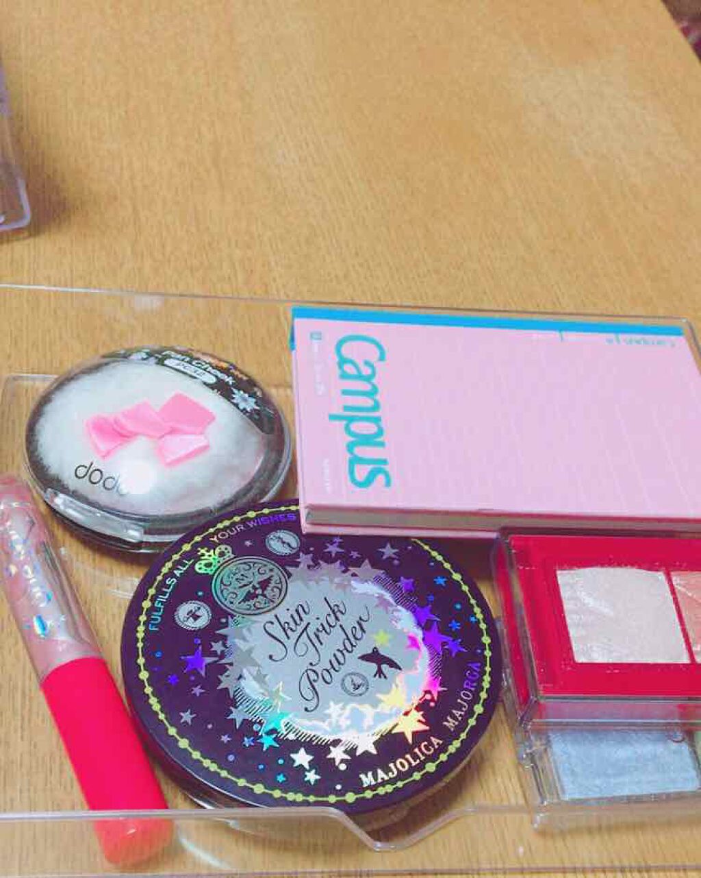 3段式クリアーケース/DAISO/その他化粧小物を使ったクチコミ(2枚目)