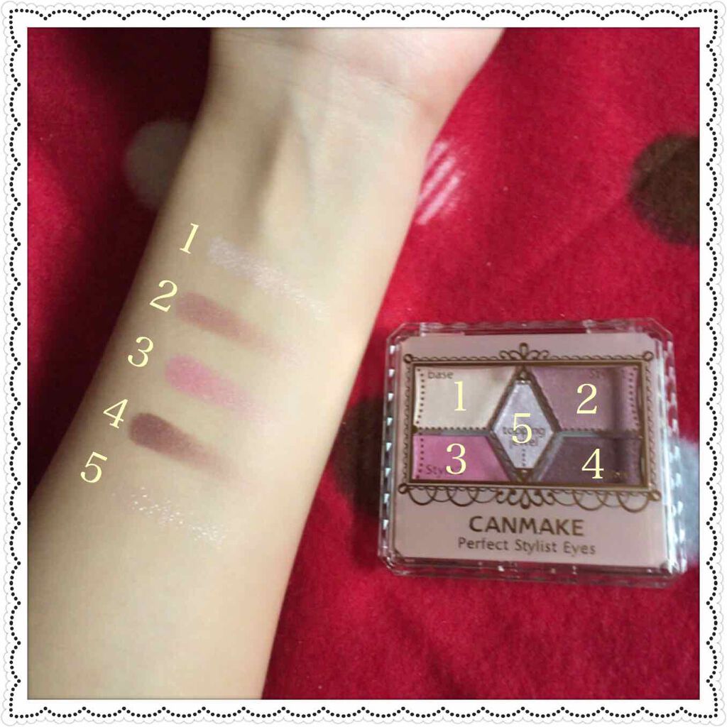 【旧品】パーフェクトスタイリストアイズ/キャンメイク/アイシャドウパレットを使ったクチコミ(2枚目)