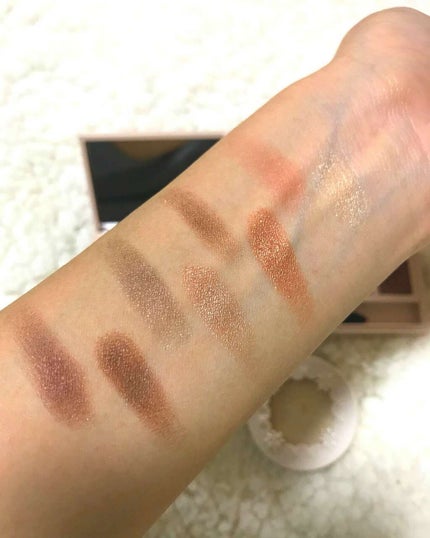 グラマラスヌード アイパレット (クリスマスコフレ 2017)/Visée/メイクアップキットを使ったクチコミ(4枚目)