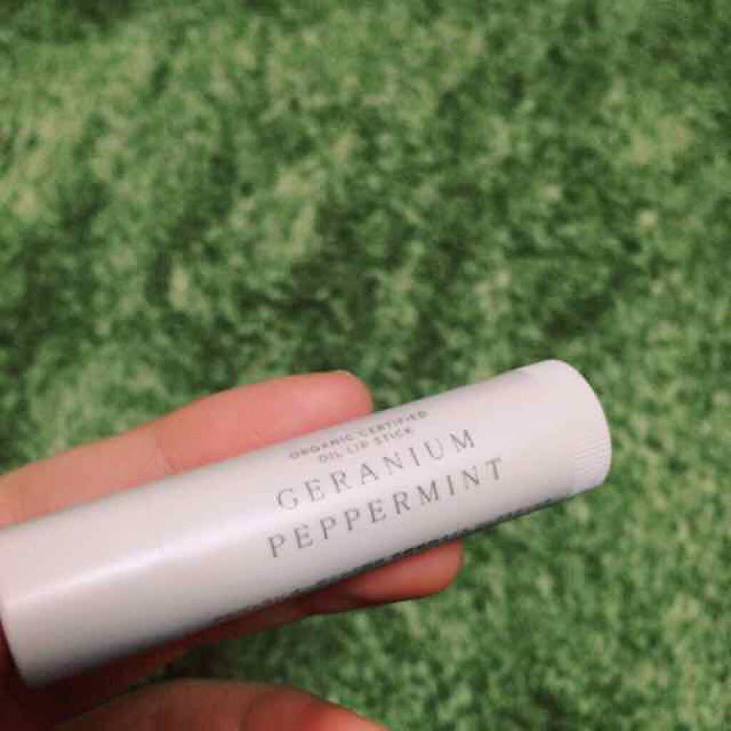 オイル リップスティック ゼラニウム&ペパーミント/アルジェラン/リップバームを使ったクチコミ(2枚目)