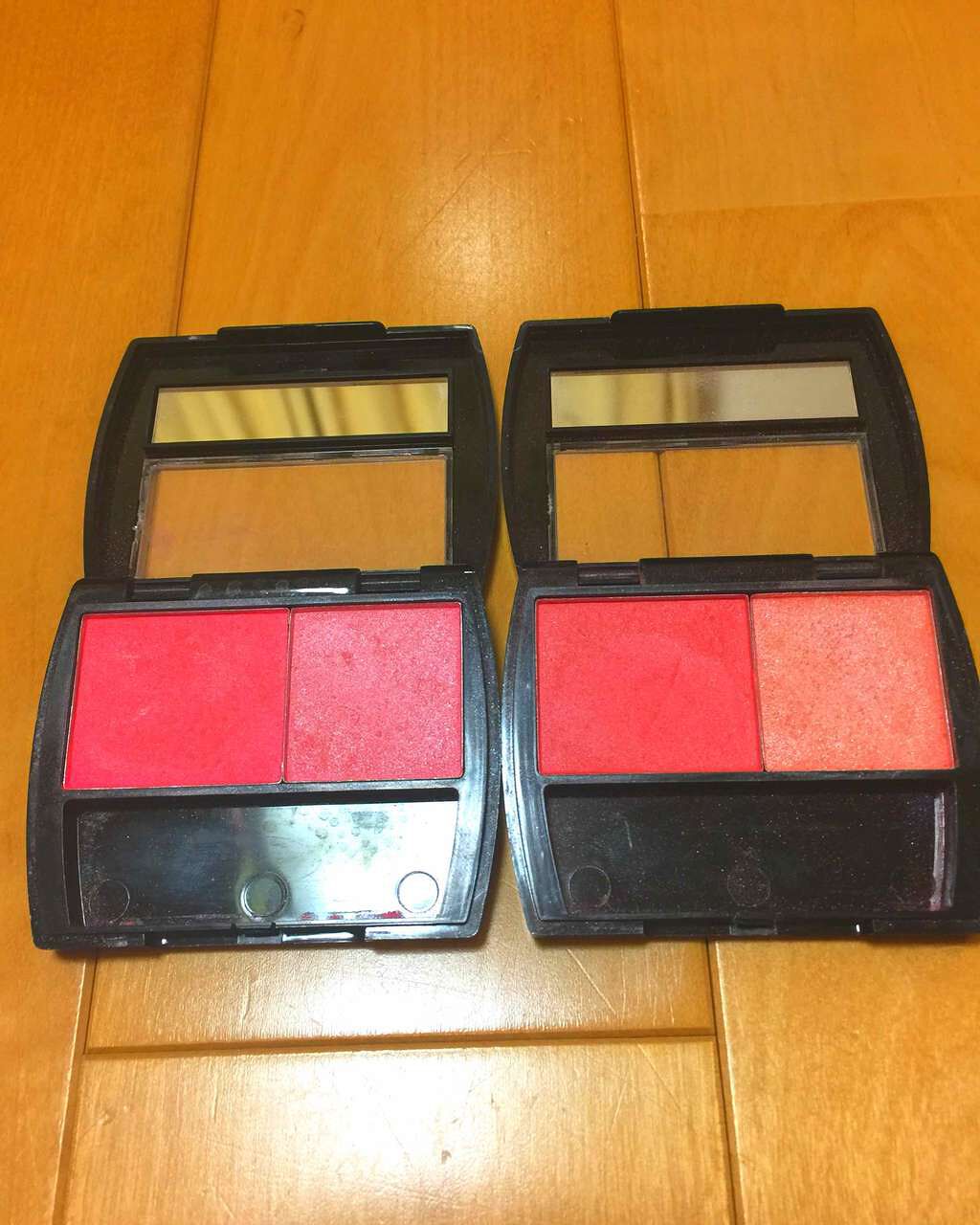 エルファー プリンセスデュオカラーチーク A/DAISO/パウダーチークを使ったクチコミ(2枚目)