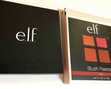 e.l.f. Cosmetics ブラッシュパレットライトパウダーのクチコミ「:elf cosmetics Blush Palette Dark

秋冬にマッチしたDark.....」（2枚目）