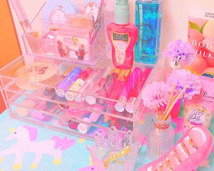 重なるアクリルケース2段引出・大/無印良品/その他化粧小物を使ったクチコミ(2枚目)