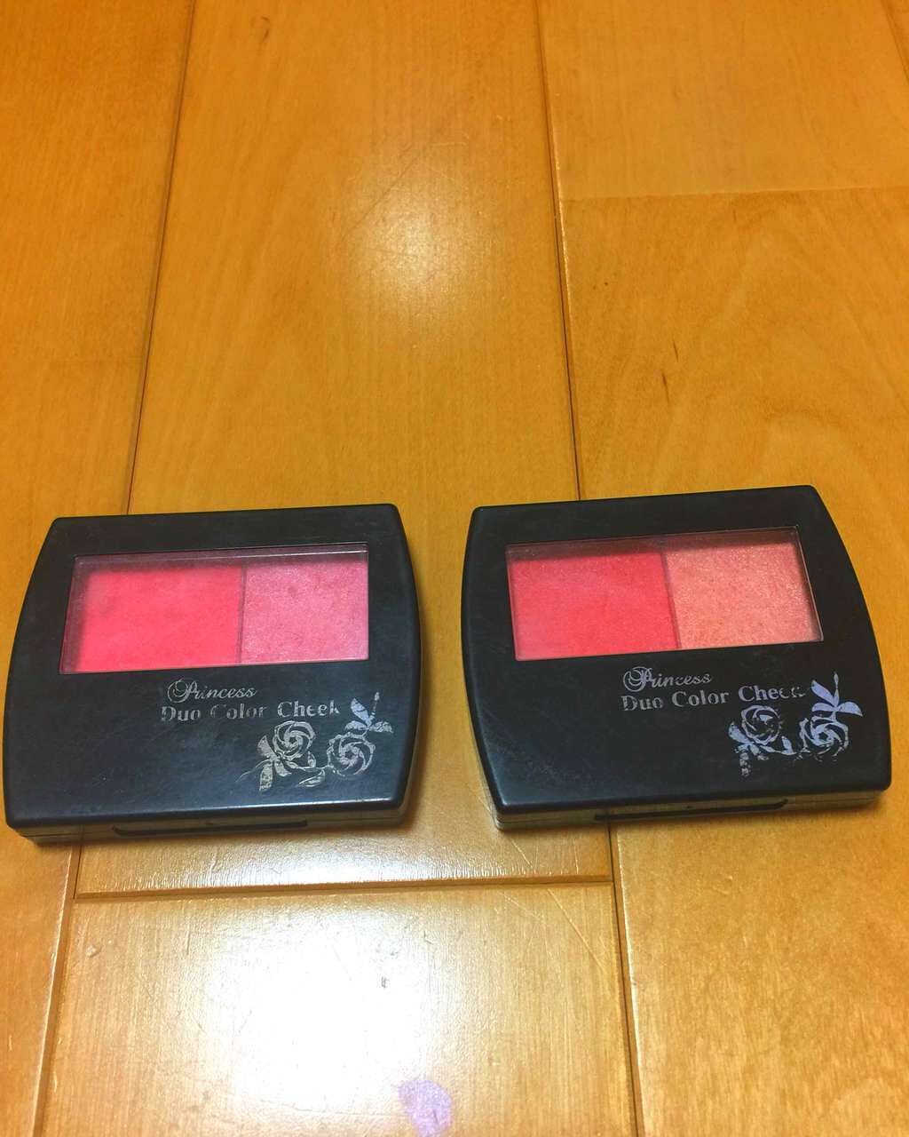 エルファー プリンセスデュオカラーチーク A/DAISO/パウダーチークを使ったクチコミ(1枚目)