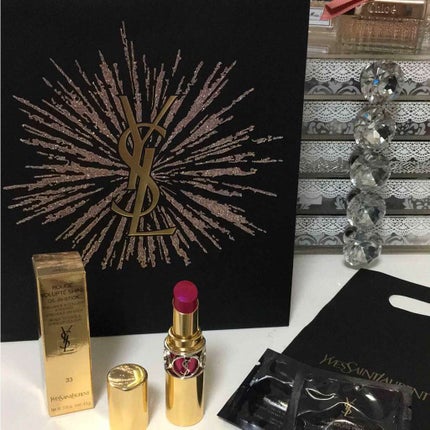 ルージュ ヴォリュプテ シャイン/YVES SAINT LAURENT BEAUTE/口紅を使ったクチコミ(2枚目)