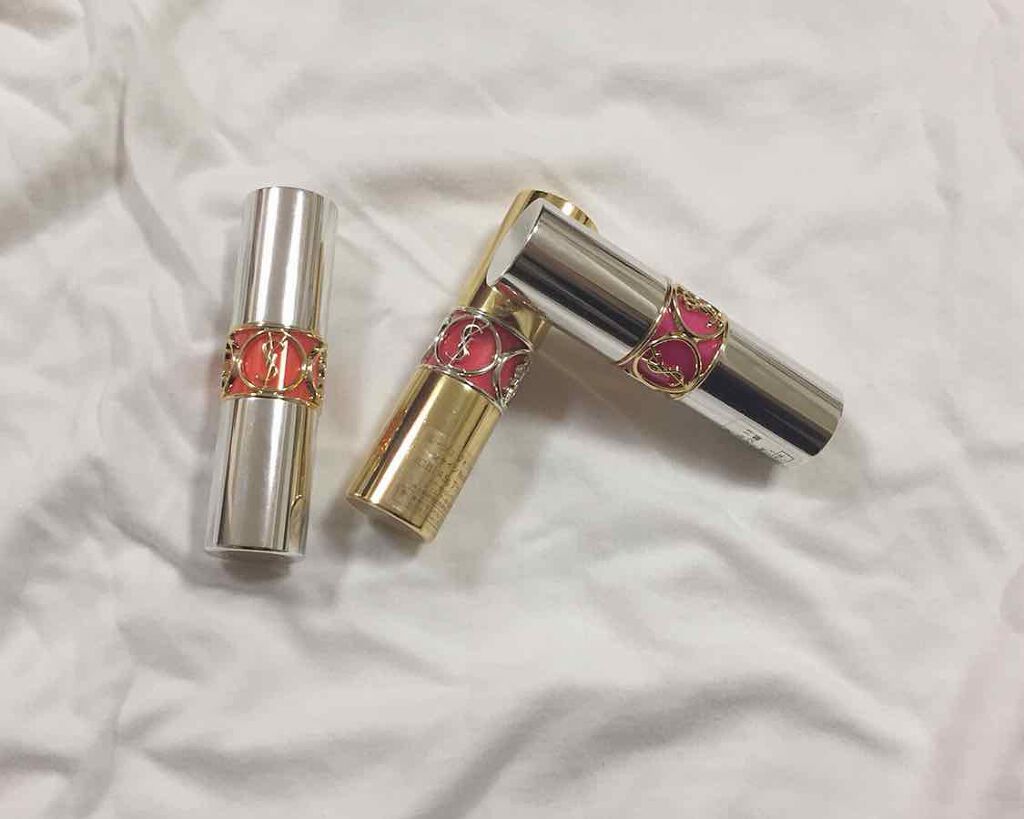 ルージュ ヴォリュプテ シャイン/YVES SAINT LAURENT BEAUTE/口紅を使ったクチコミ（1枚目）