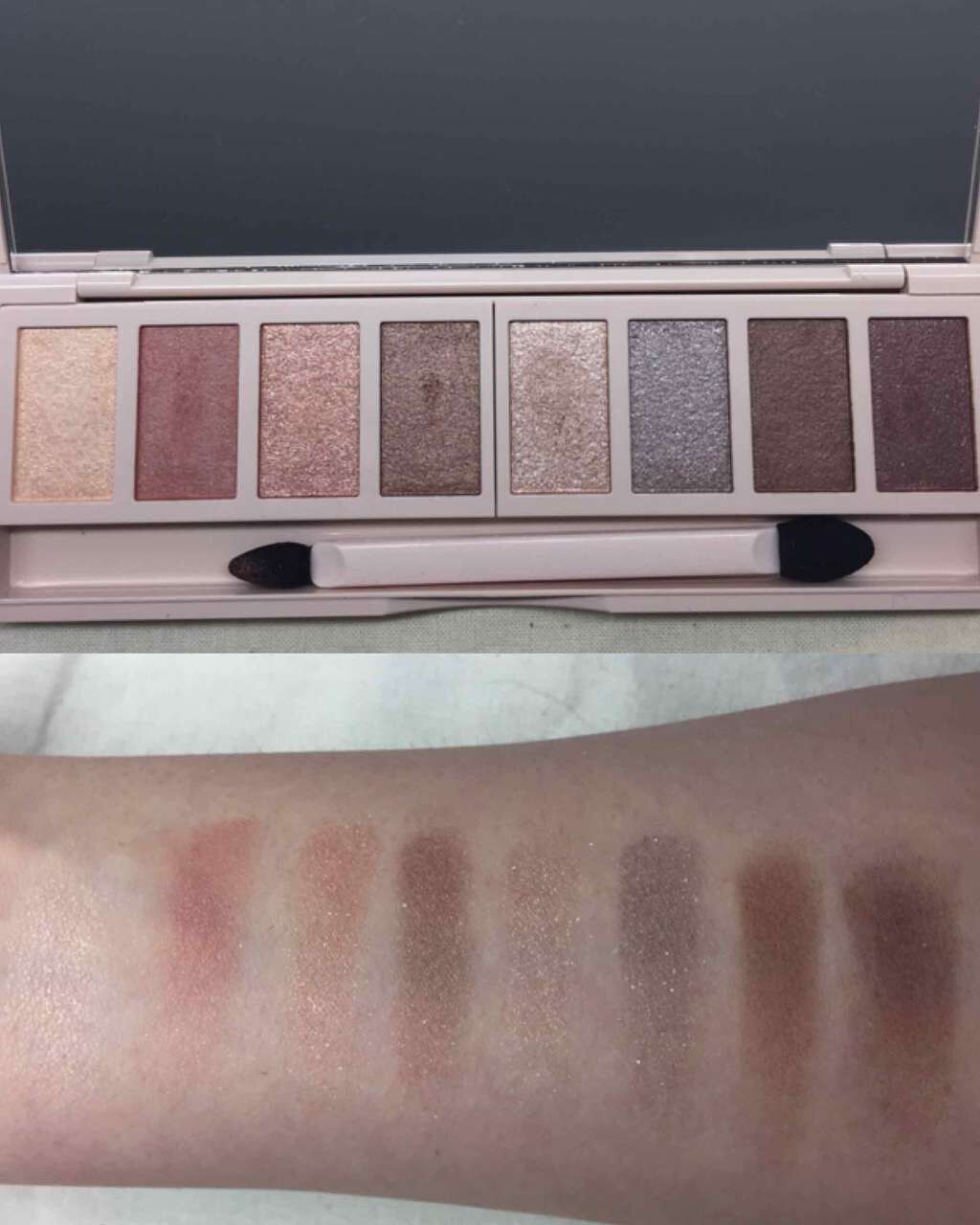 グラマラスヌード アイパレット (クリスマスコフレ 2017)/Visée/メイクアップキットを使ったクチコミ（2枚目）