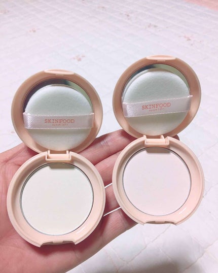 SKINFOOD ピーチコットン ポア サンパクトのクチコミ「スキンフード
ピーチコットン
PORE SUN PACT
No1 クリアー
No2ピンク
SP.....」(2枚目)