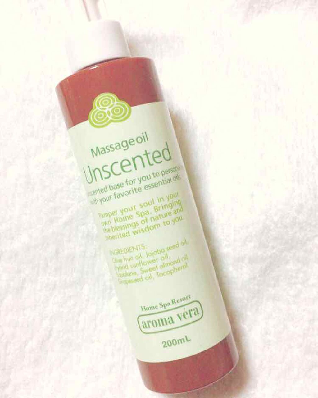 マッサージオイル アンセンテッド/アロマベラ/ボディオイルを使ったクチコミ（1枚目）