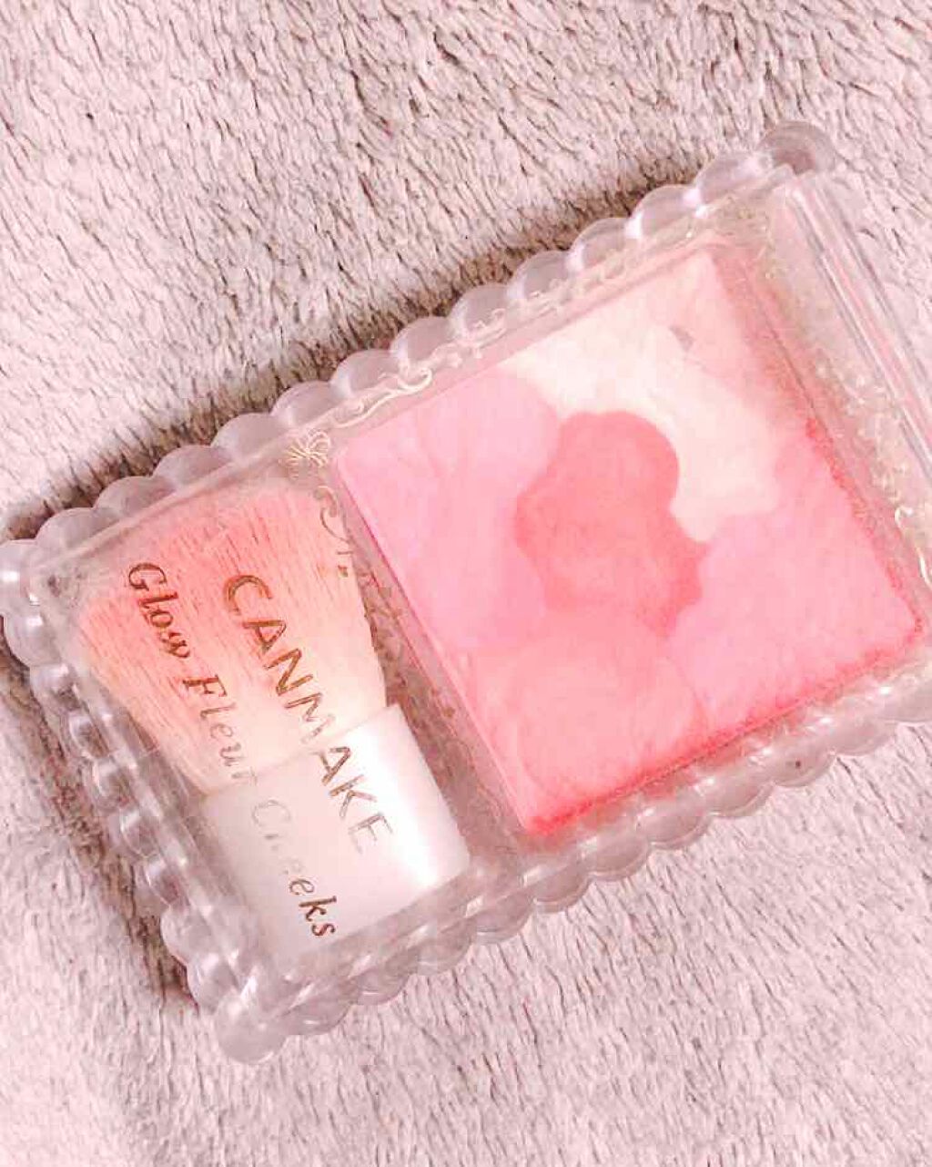 グロウフルールチークス/キャンメイク/パウダーチークを使ったクチコミ(1枚目)