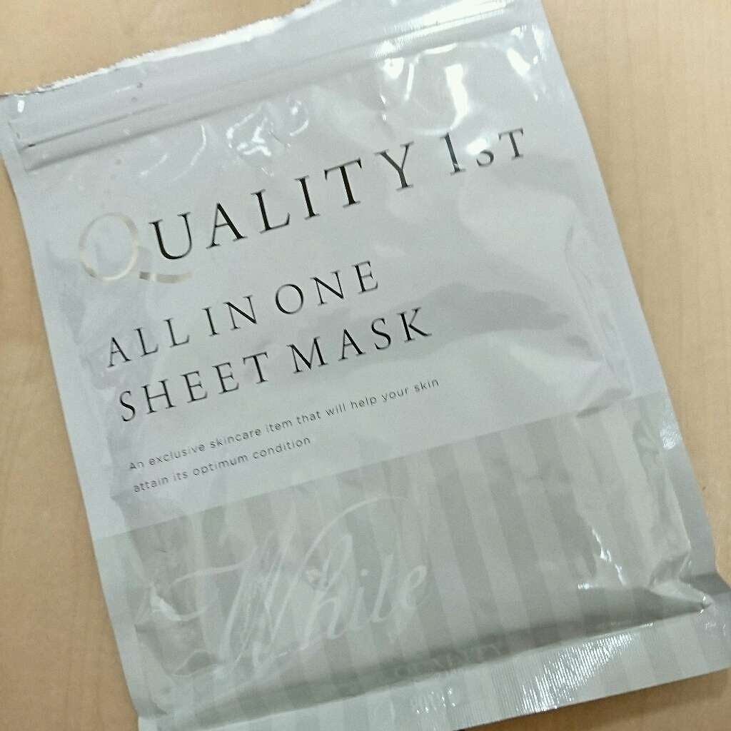 オールインワンシートマスク ホワイトEX/クオリティファースト/シートマスク・パックを使ったクチコミ(1枚目)