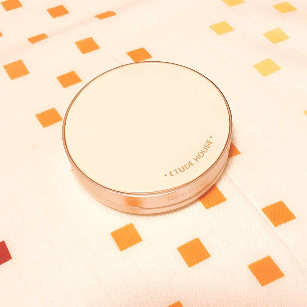 リアルパウダー クッション SPF50+/PA+++/ETUDE/クッションファンデーションを使ったクチコミ(1枚目)
