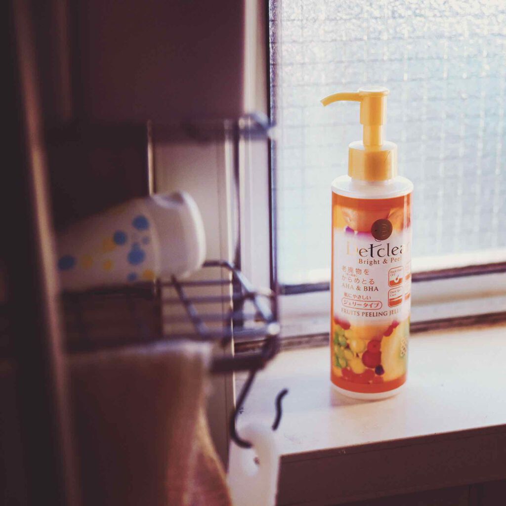 DETクリア ブライト＆ピール ピーリングジェリー<ミックスフルーツの香り>/Detclear/ピーリングを使ったクチコミ（1枚目）