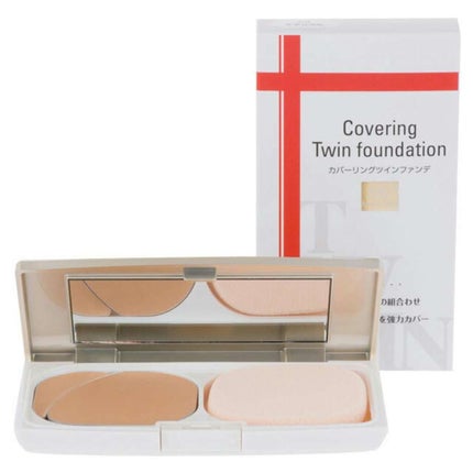 マーシュ・フィールド カバーリングツインファンデのクチコミ「美容系YouTuberさんの紹介を見て、手軽に使えそうなこちらを購入してみました!
これまで.....」(1枚目)