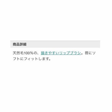 リップブラシ（レッド）Ｎ 407/SHISEIDO/メイクブラシを使ったクチコミ（3枚目）