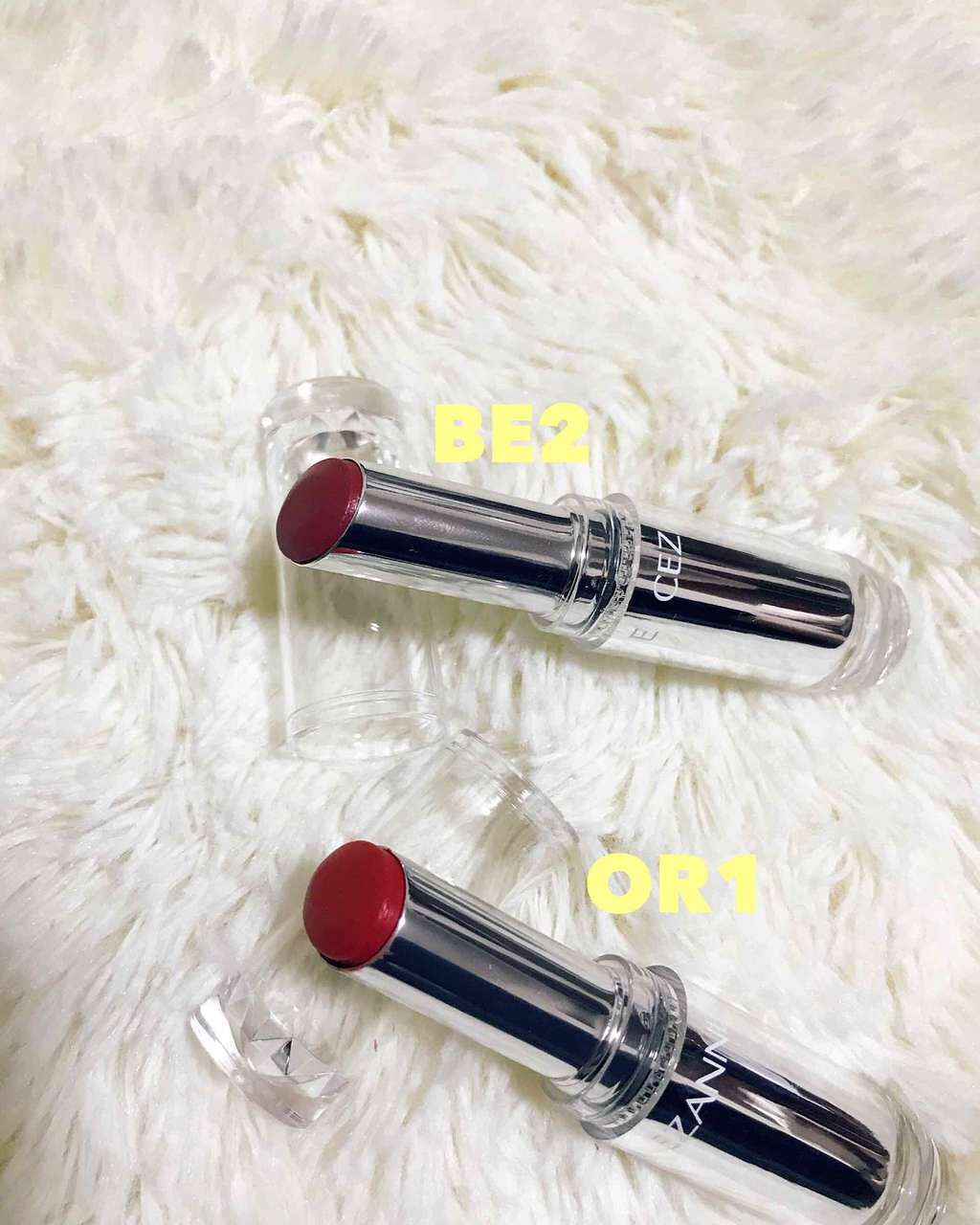 ラスティンググロスリップ/CEZANNE/口紅を使ったクチコミ（1枚目）