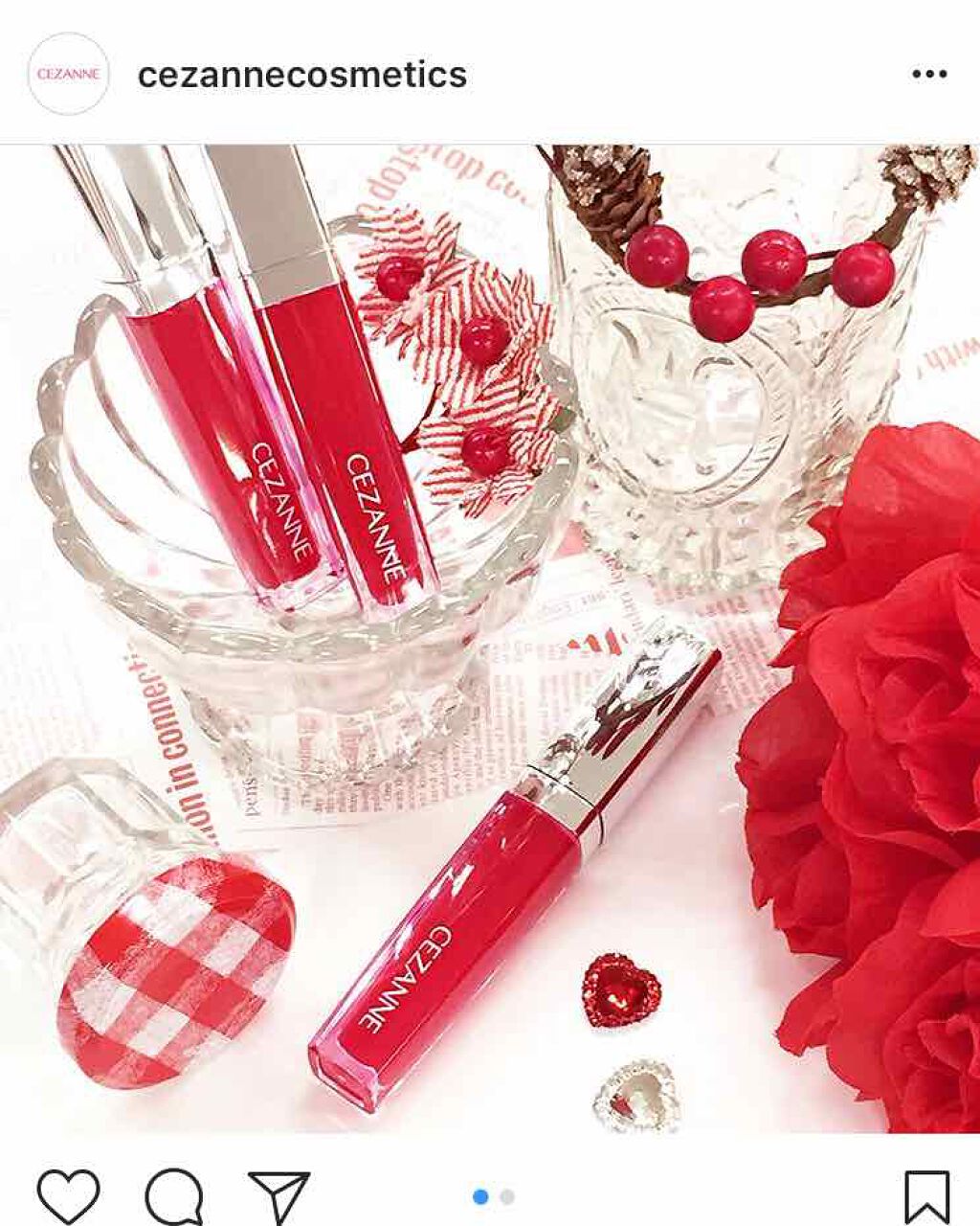 ジェルグロスリップ/CEZANNE/リップグロスを使ったクチコミ(1枚目)