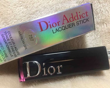 ディオール アディクト ラッカー スティック 757 アメリカン ガール/Dior/口紅を使ったクチコミ（1枚目）